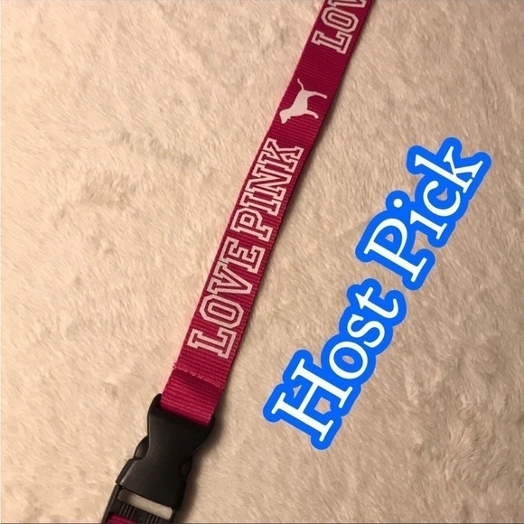 ✅HOST Pick✅ Pink Love Pink Lanyard, NWOT - Picture 1 of 3